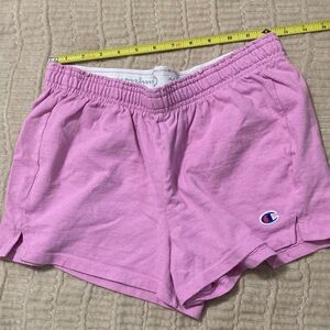 Champion Lilac Women's Athletic Shorts with Logo. No size tag.